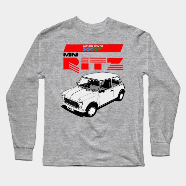 AUSTIN ROVER RITZ - advert Long Sleeve T-Shirt by Throwback Motors